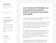 Tablet Screenshot of fanfiction.es